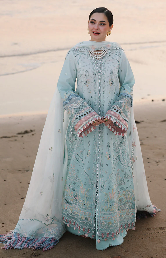 Qalamkar Sahil - Lawn Embroidered 3 Piece Unstitched - SA-05 AYRA