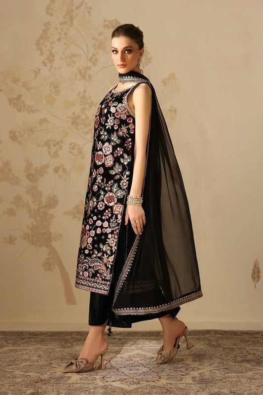 Baroque Luxury Embroidered Velvet Collection Unstitched SF-4312 Flora