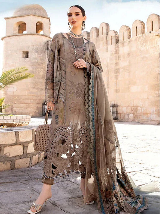 Maria.B Luxury Lawn Embroidred Collection 3 Pc Unstitched 7 B