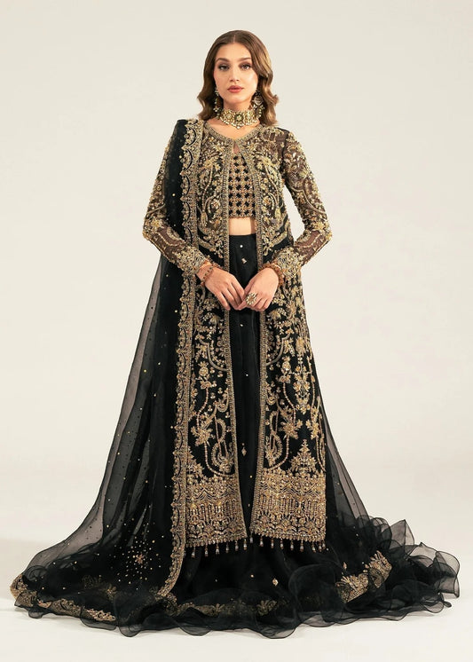 Kanwal Malik Luxury Organza Embroidered 3 Piece Unsticthed - Shahtaj
