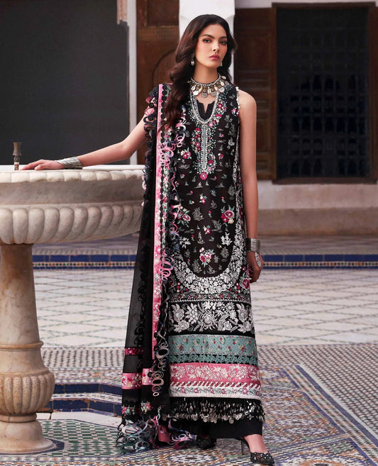 Republic WomensWear Reine Luxury Embroidered Lawn Unstitched 3Pc Suit D-3B Elia