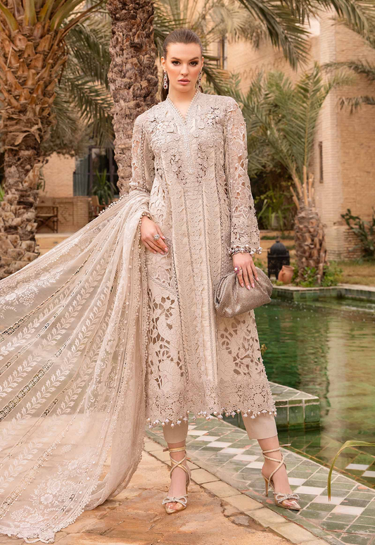 Maria.B - Luxury Lawn Embroidered 3 Piece Unstitched - D-2409-A new