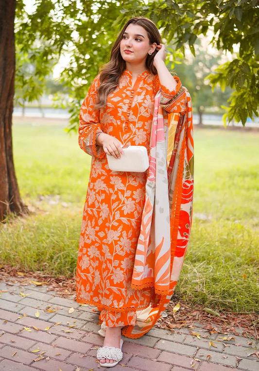 Aneelas- WPR-03- Luxury Lawn Embroidered 3Pcs Unstitched