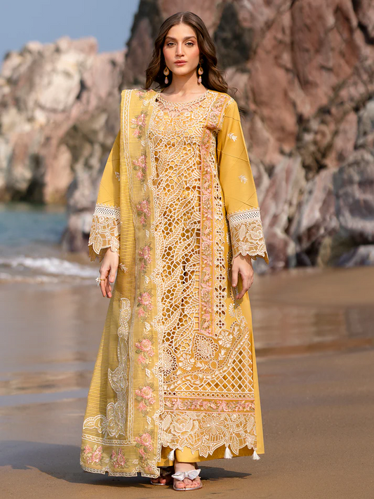 Mahnur Dahlia - Luxury Lawn Embroidered 3 Piece Unstitched