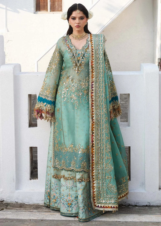 Hussain Rehar - Miraye - Luxury Organza Embroidered 3 Piece Unstitched
