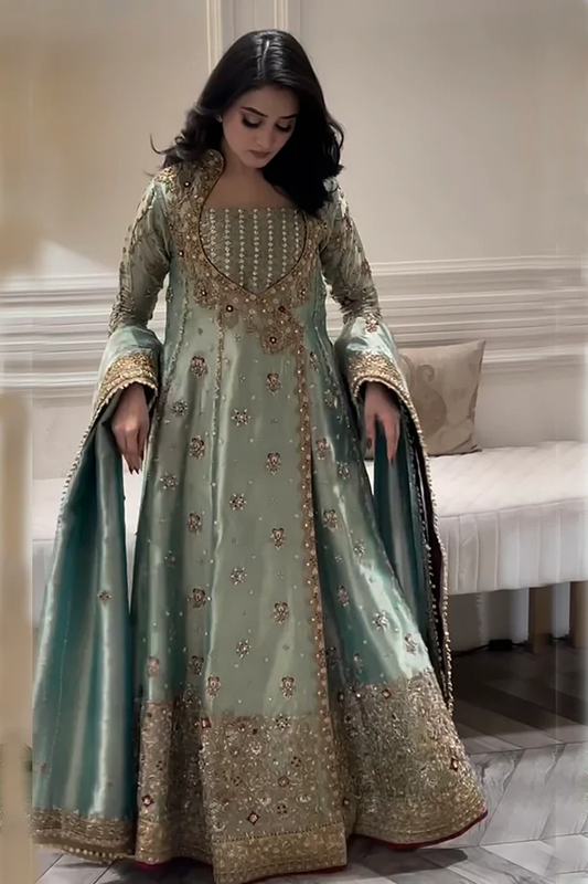 Haris Shakeel Luxury Myssory Embroidered 3PCS Unstitched UROOJ HS-70