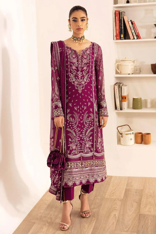 Gulaal Luxury Chiffon Embroidered Unstitched 3Pc Suit Roheen GL-04 ROHEEN