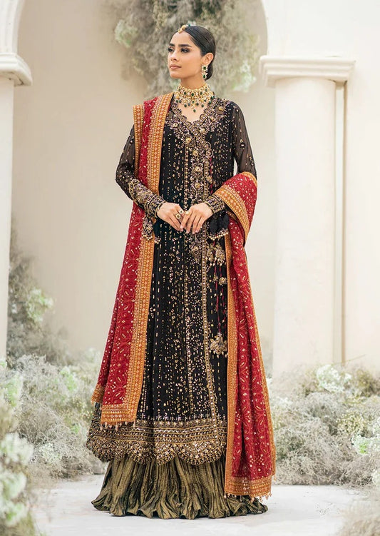 AIK ATELIER Luxury Chiffon Unstitched Embroidered Collection Look 01