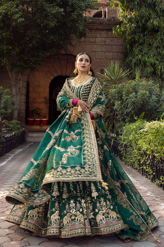 MOHSIN NAVEED RANJHA BRIDALS NAZNEEN RAW SILK MAXI Unstitched