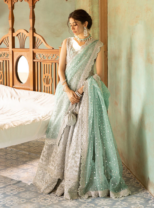 Zainab Chottani Net Embroidered  Unstitched Shahnoor 3PCS