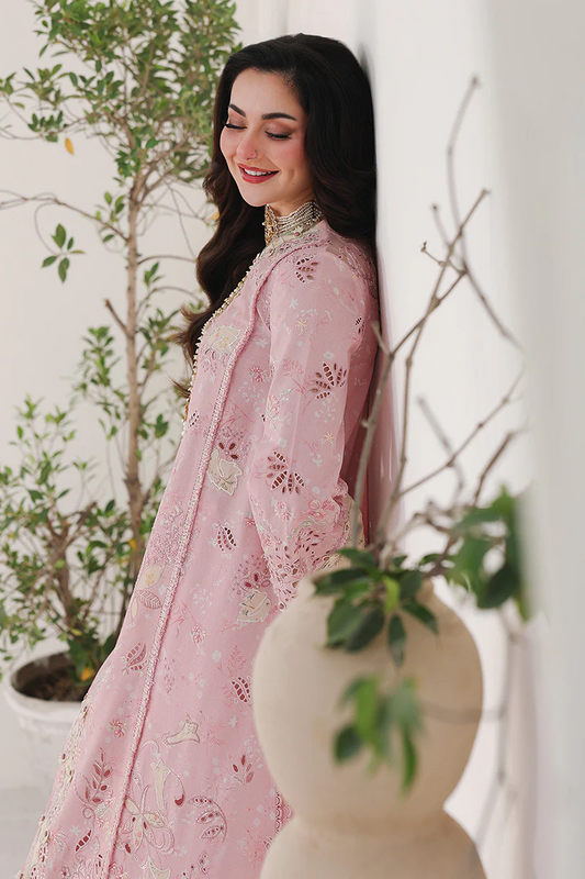 Qalamkar Sahil - Luxury Lawn Embroidered 3 Piece Unstitched - Haniya