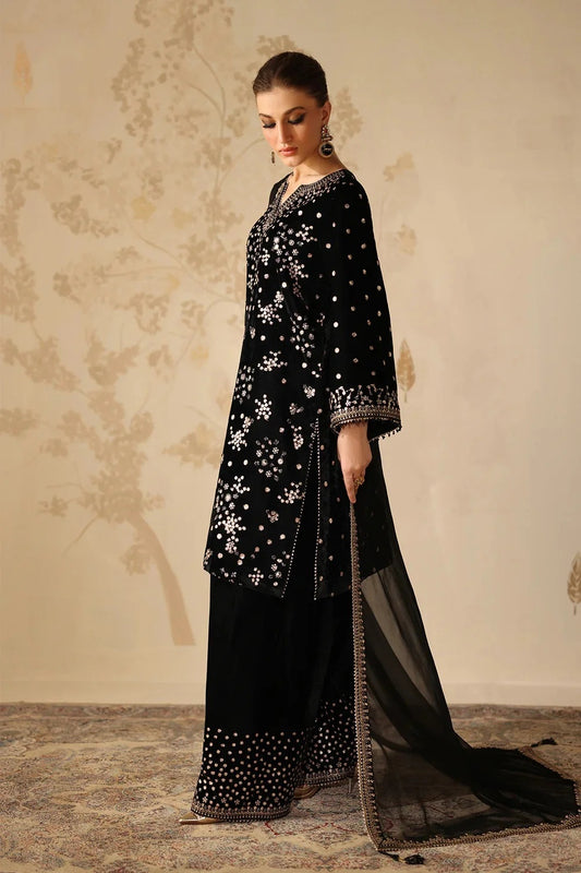 Baroque UF-4316 - Luxury Velvet Embroidered 3 Piece Unstitched