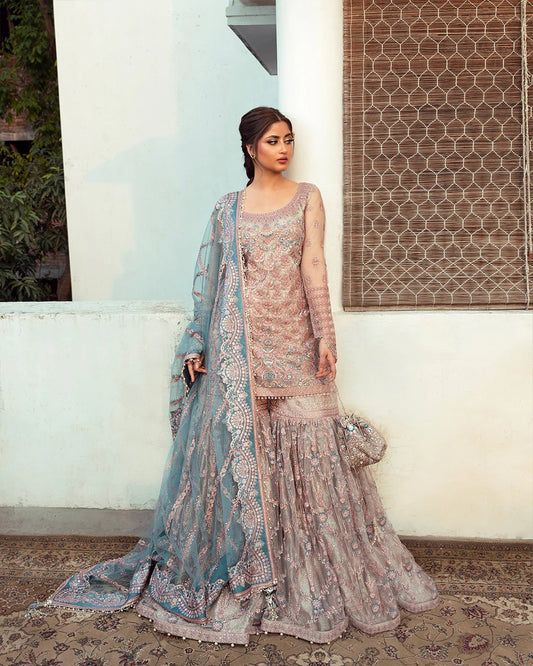 FZ Aytan Luxury Net Embroidered Unstitched 3PC Suit