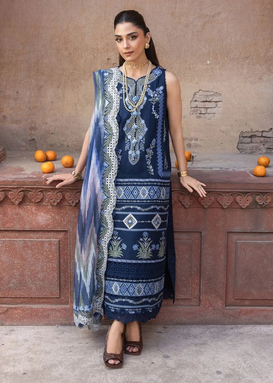 Saira Shakira - Luxury Lawn Embroidered 3 Piece Unstitched - RUNA-8-B