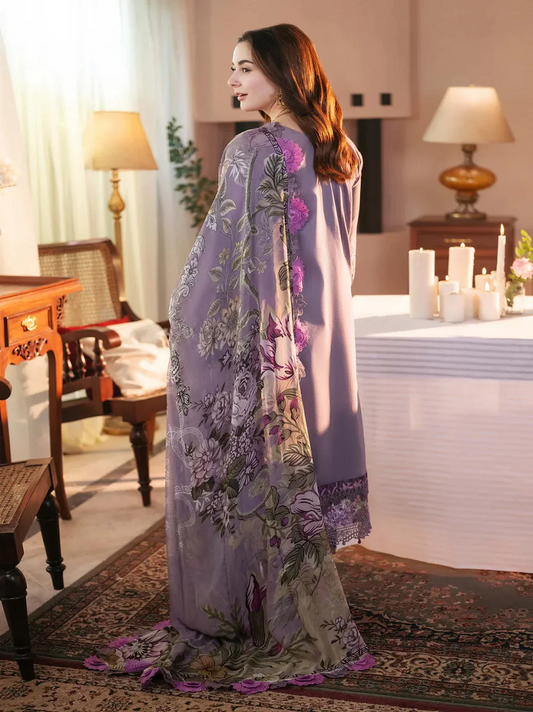 Jade X Hania Amir- Luxury Lawn Embroidered 3Piece Unstitched- Intezar