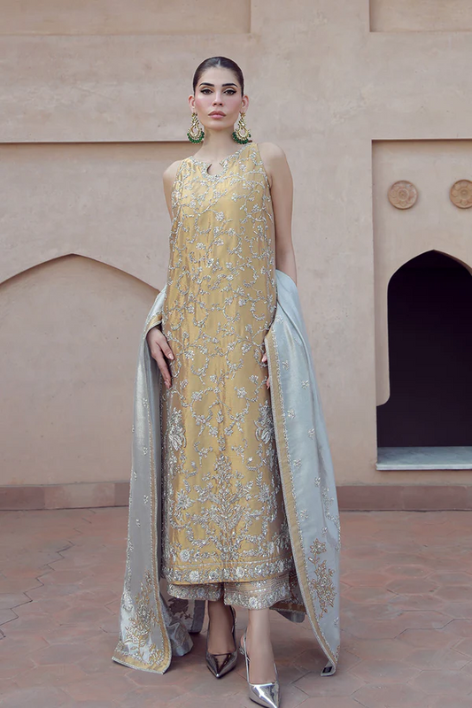 Shamsha Hashwani - Masysoori Handwork Embroidered 3PCS Unstitched - Aakifah