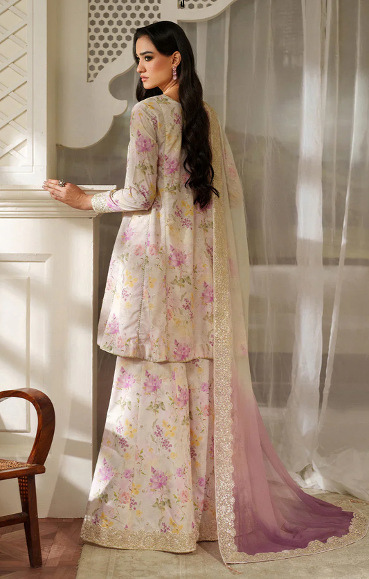 Iznik Lawn Embroidered & Printed 3 Pc UN Suit UE-544 Formals