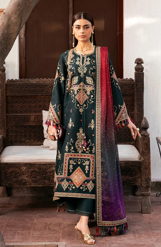 Jazmin Luxury Embroidered Lawn Unstitched 3Pc Suit SL26-D03