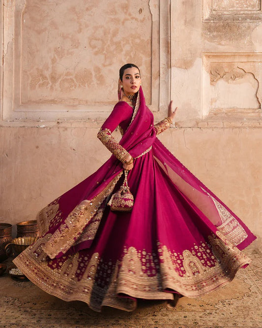 Faiza Saqlain Luxury Embroidered Chiffon Stitched 3PC Collection Cassia