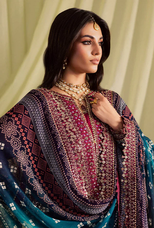 Nureh Luxury Lawn Embroidered 3 Pc Unstitched Collection JUGNI
