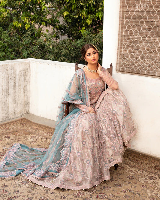 FZ Aytan Luxury Net Embroidered Unstitched 3PC Suit