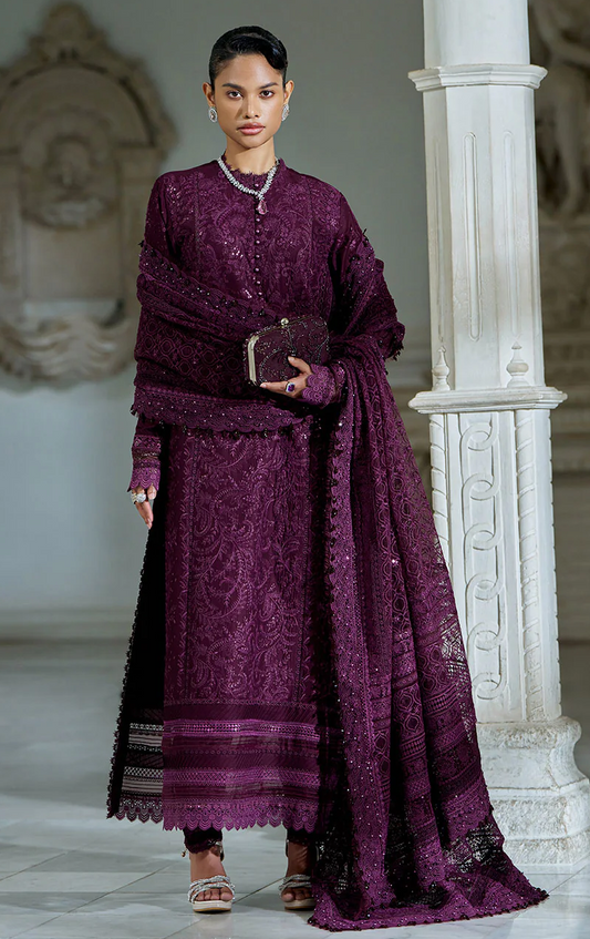 Sobia Nazir Design 3B Luxury Lawn Eid Edition 2026 Unstitched MAJENTA