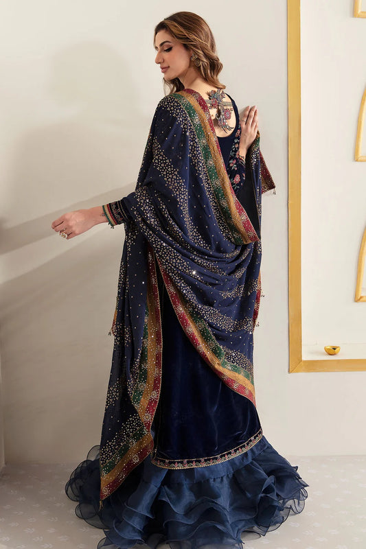 Jazmine Embroidered Velvet Formal VF-2005 Unstitched 3 Pieces Velvet Collection