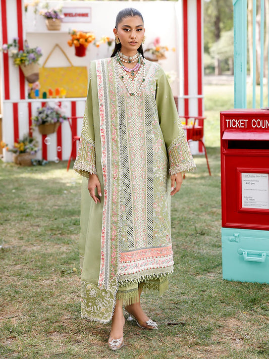 Bin ilyas - Luxury Lawn Embroidered 3 Piece Unstitched - 33 - A