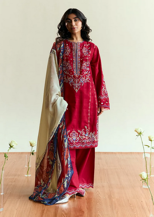 Coco By Zara Shahjahan Lawn Embroidered Unstitched 3Piece Alba D8