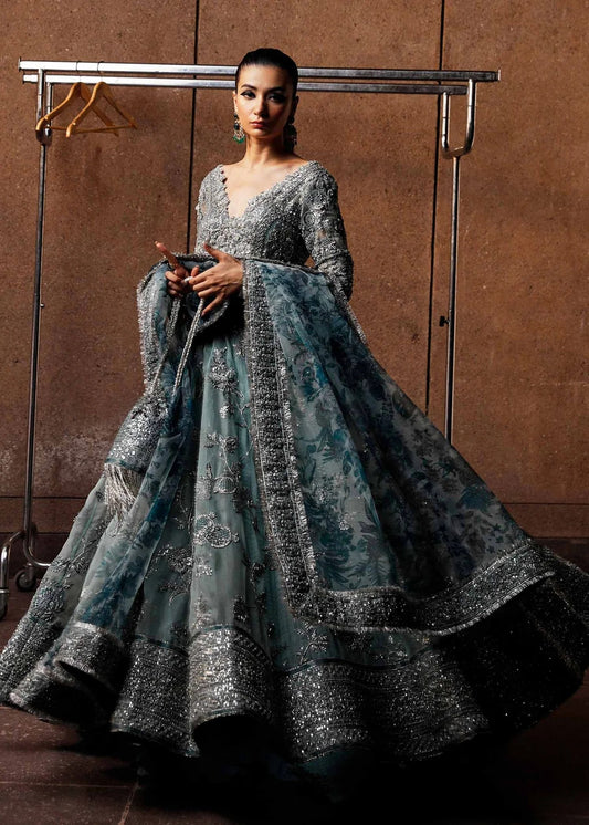 Hussain Rehar Parday ke Peechay Organza Hand Emblishment Maxi Unstitched ASTRA