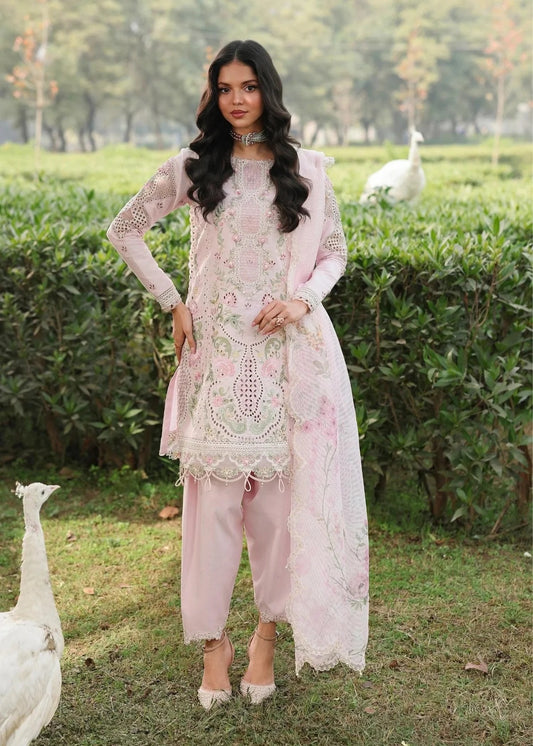 Sardinia - Pink Breeze - Luxury Lawn Embroidered 3 Piece Unstitched