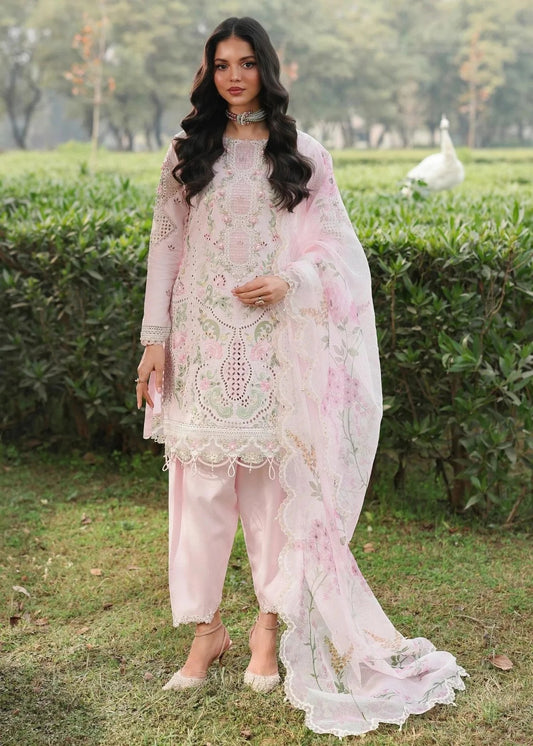 Sardinia - Pink Breeze - Luxury Lawn Embroidered 3 Piece Unstitched