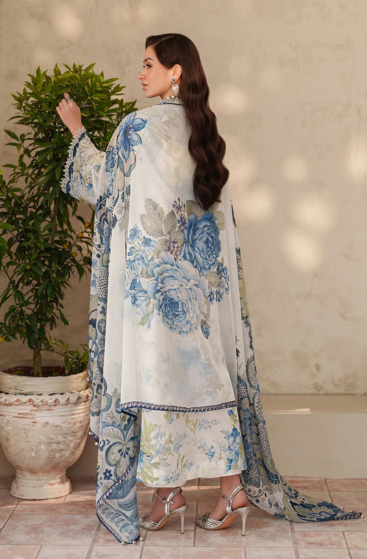 Baroque Chikankari Luxury Embroidered Swiss Lawn Unstitched 3Pc Suit