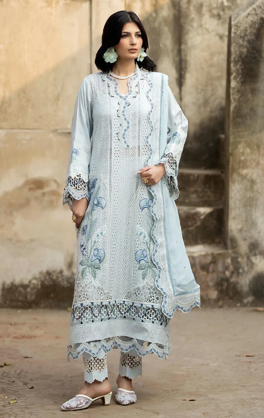 ADAN'S LIBAS Luxury Embroidered Lawn Unstitched 3Pc Suit