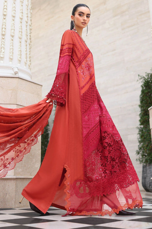 Maria B Luxury Embroidered Lawn 3Pc Unstitched Suit EL-26-13