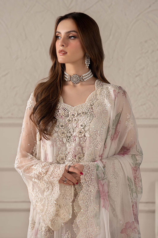Maria.B Luxury Chiffon Embroidered 3PCS Unstitched Collection MCS-25-101