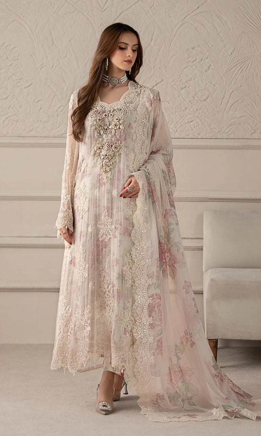 Maria.B Luxury Chiffon Embroidered 3PCS Unstitched Collection MCS-25-101
