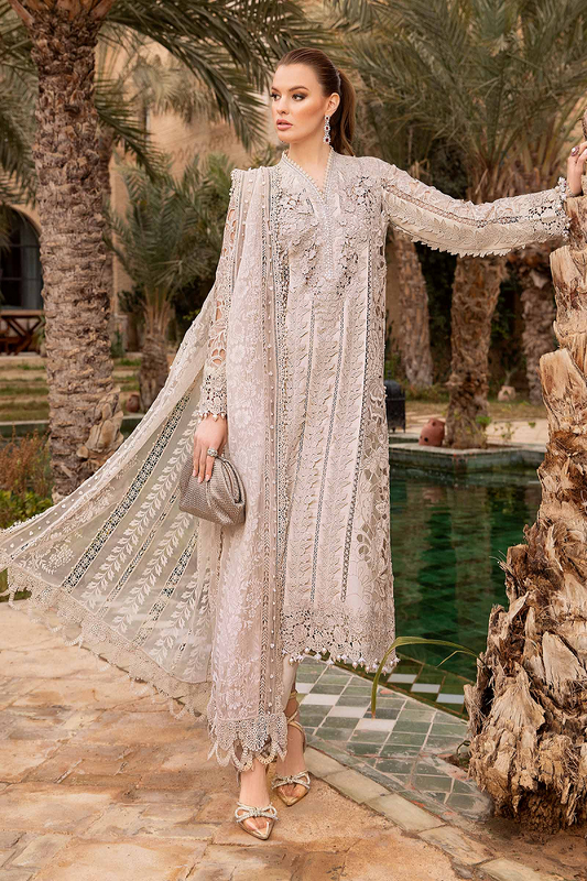 Maria.B - Luxury Lawn Embroidered 3 Piece Unstitched - D-2409-A new