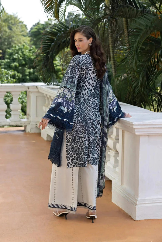 Elaf - Luxury Lawn Embroidered 3 Piece Unstitched - ESA-3B