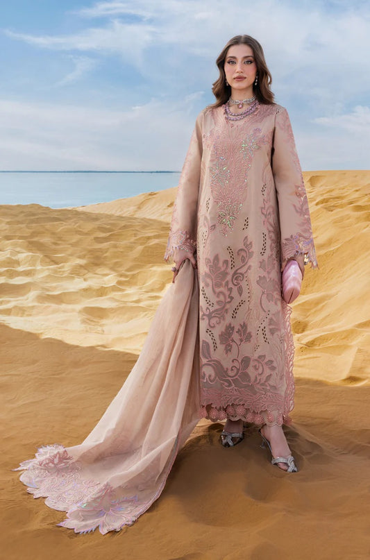 Rang Rasiya Luxury Chikankari Embroidered Lawn Unstitched 3PC Suit Elaheh