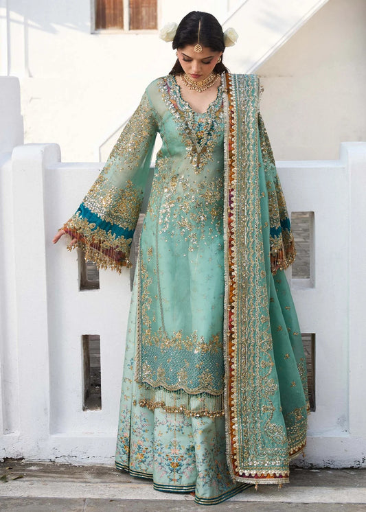 Hussain Rehar - Miraye - Luxury Organza Embroidered 3 Piece Unstitched
