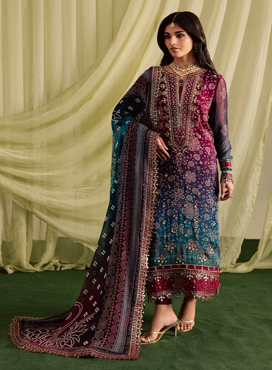Nureh Luxury Lawn Embroidered 3 Pc Unstitched Collection JUGNI
