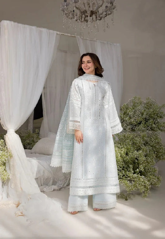Sobia Nazir Luxury Lawn Embroidered 3 Piece Unstitched 7A