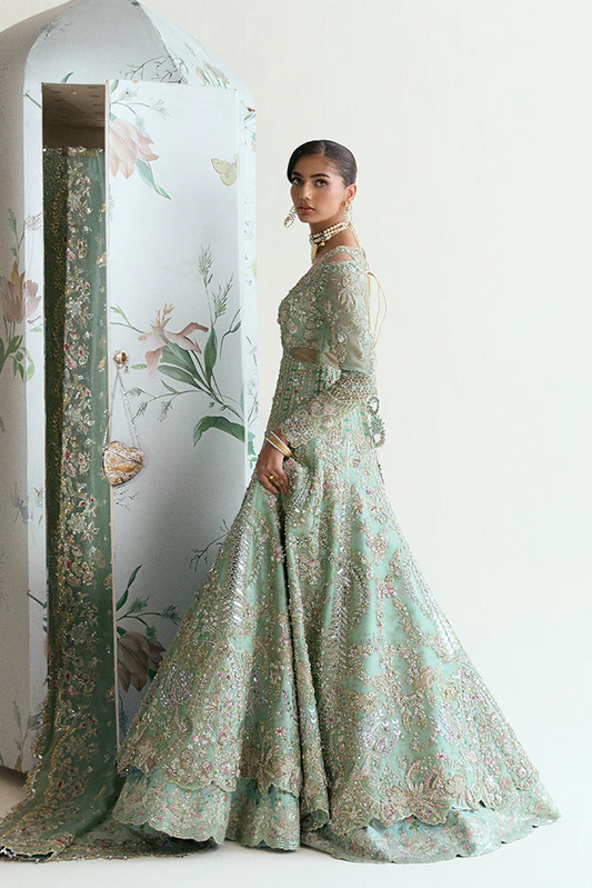 Suffuse Wedding Festive Organza Hand Emblishment Suit ASHAL