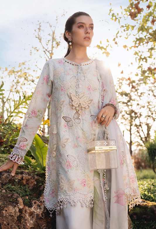 Maria.B -Luxury Lawn Embroidered 3Pcs  Unstitched - MPT-2901-A
