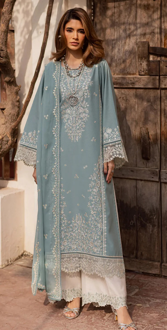 Batik - Naisha - Luxury Lawn Embroidered 3 Piece Unstitched