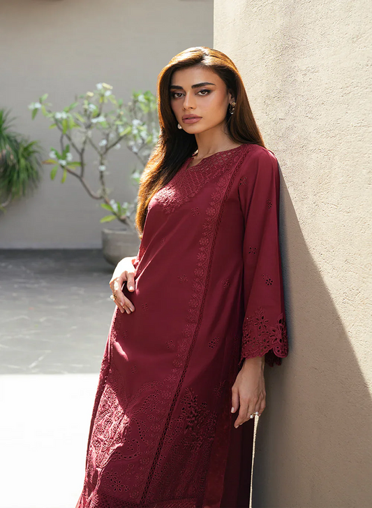 Azure Luxury Lawn Embroidered Unstitched Collection ROSSO ROYAL