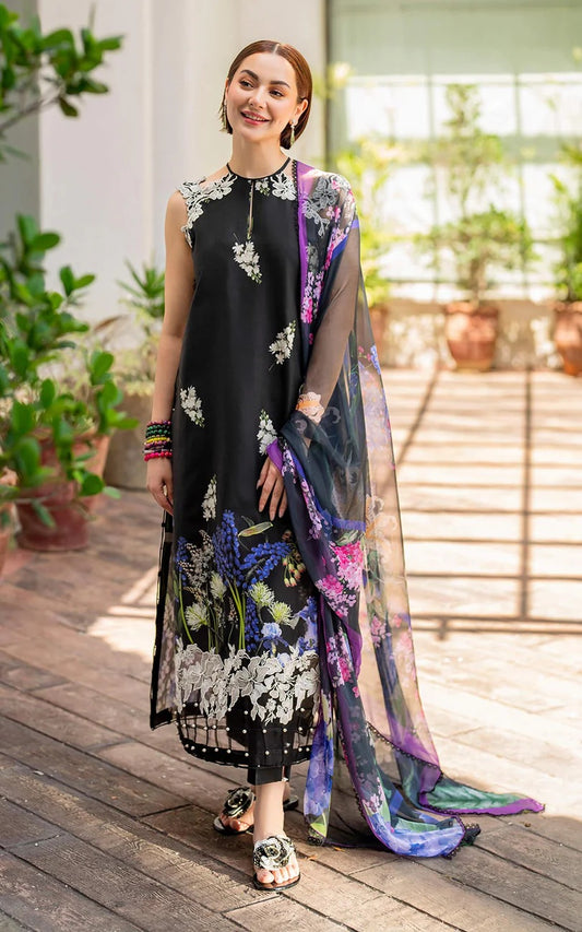 Asifa and Nabeel - Lawn Embroidered Unstitched 3 Piece - Surma MK-14
