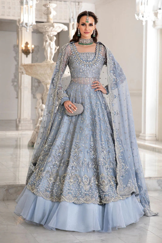 Maria.B Luxury Embroidered Net Unstitched 3 Pc Collection MC-041