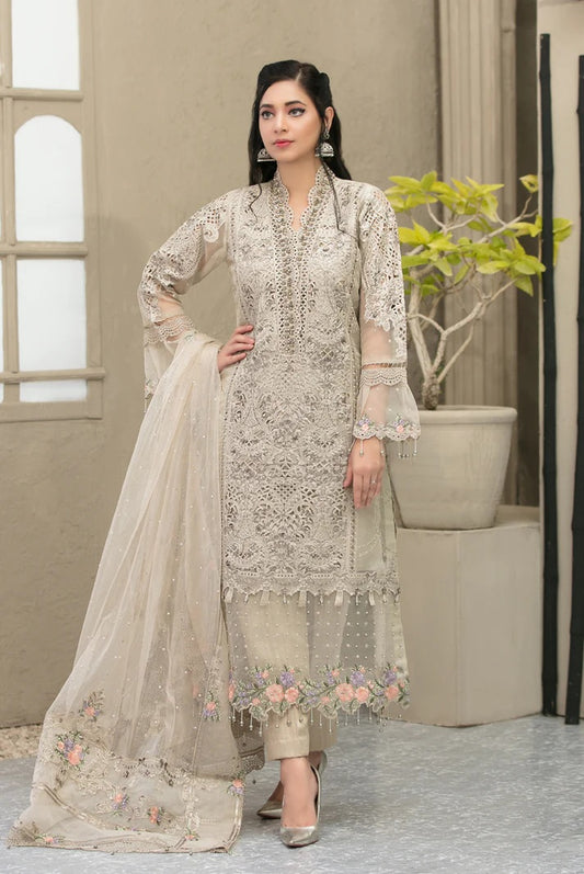 Maria.B Festive Embroidered Organza Collection 3 Pieces Unstitched Skin